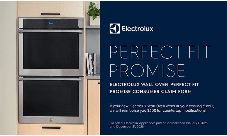 Rebates Image - Electrolux Perfect Fit Promise Wall Oven Rebate