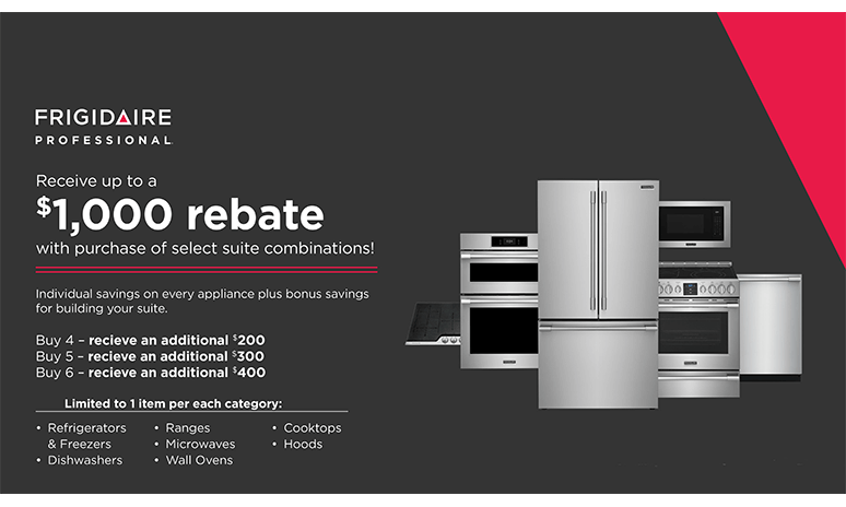 Frigidaire Professional Design Your Own Kitchen Rebates Image