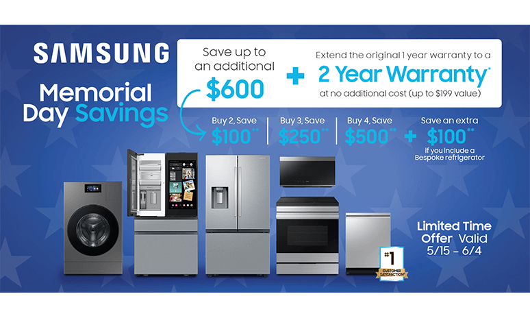 Rebates Image - Samsung Memorial Day Savings Event