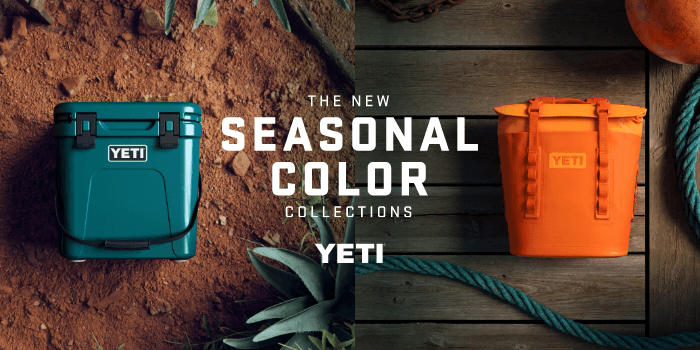 The two new Yeti seasonal colors agave teal and king crab orange